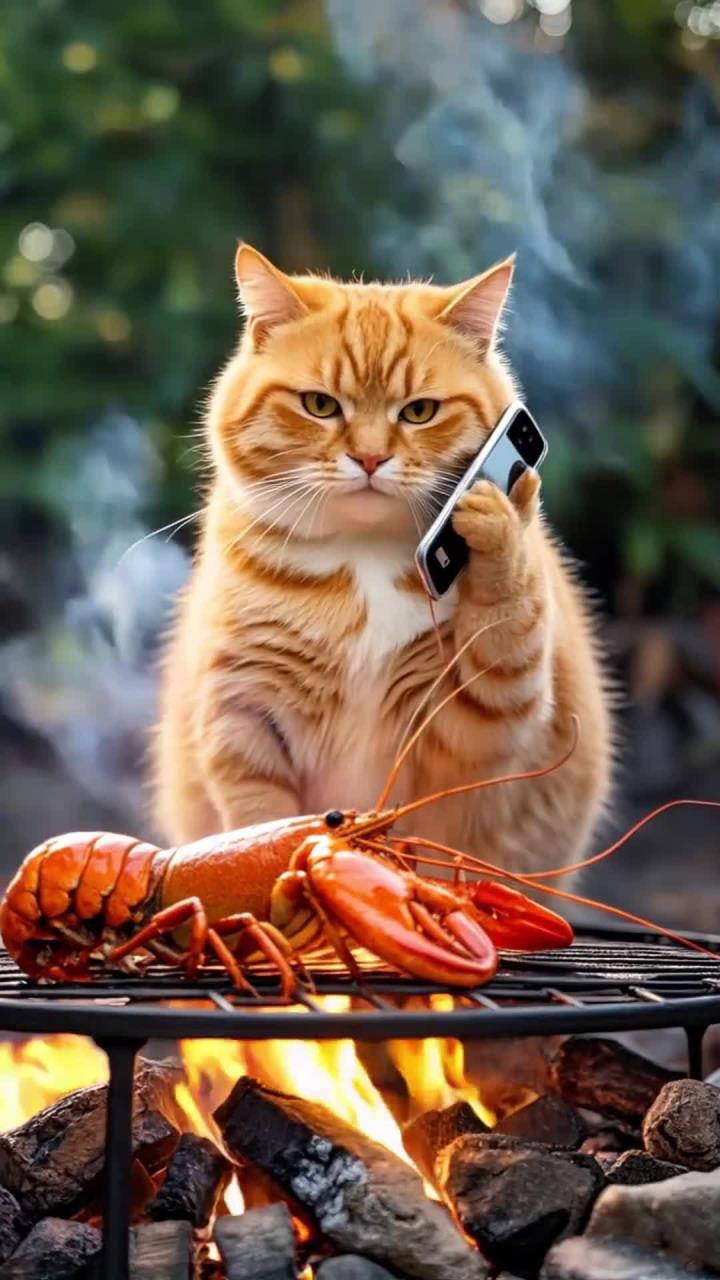 遇见龙虾网友,安全教育必看,萌宠猫咪搞笑瞬间