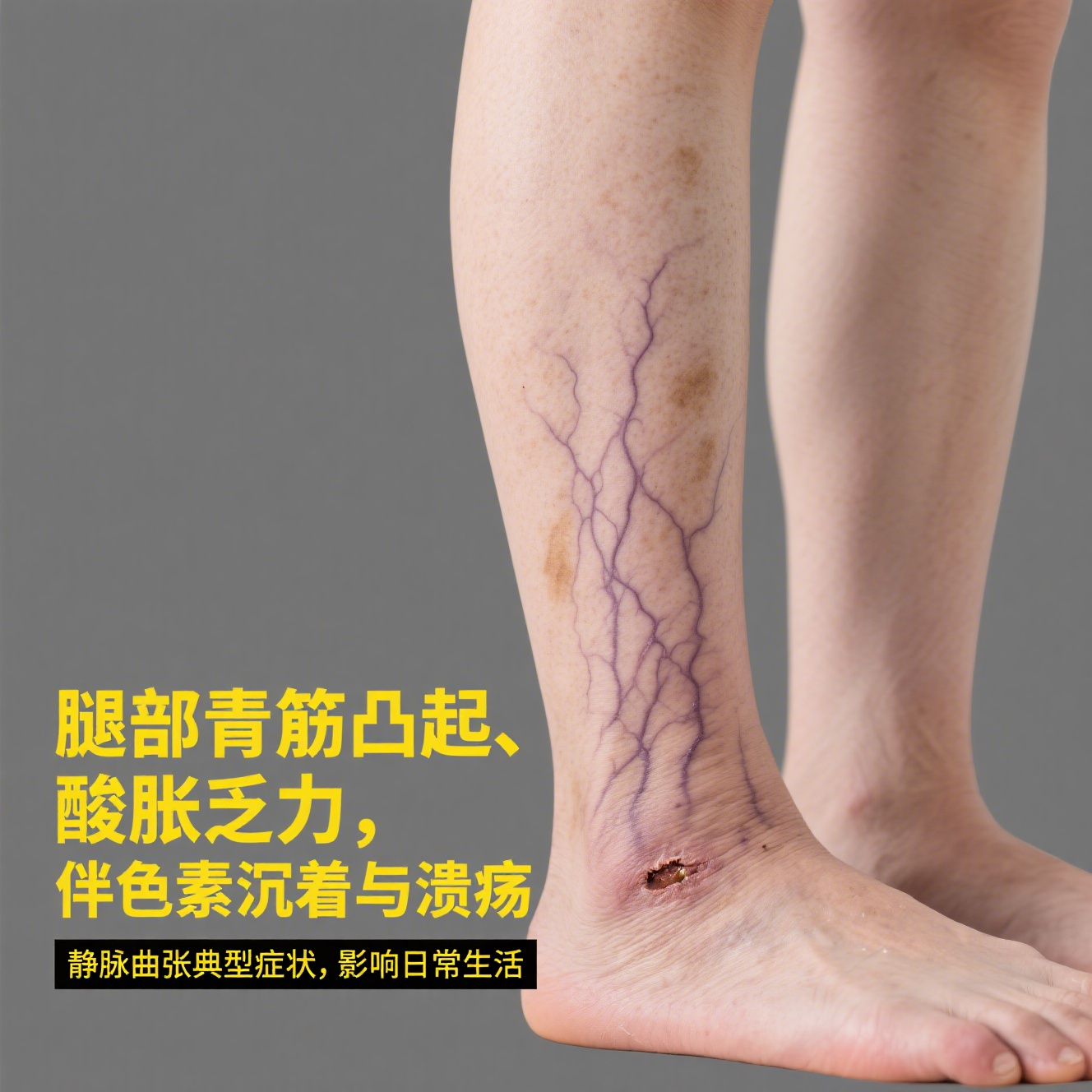 静脉曲张的治疗 静脉曲张是常见的血管问题,多表现为腿部青筋凸起,酸