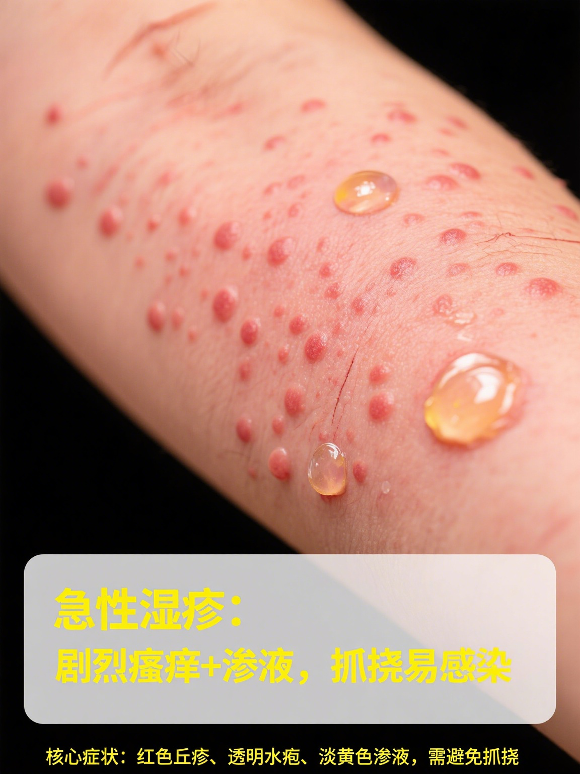 湿疹图片和症状 湿疹是一种常见的炎症性皮肤病,不同类型的湿疹在图片