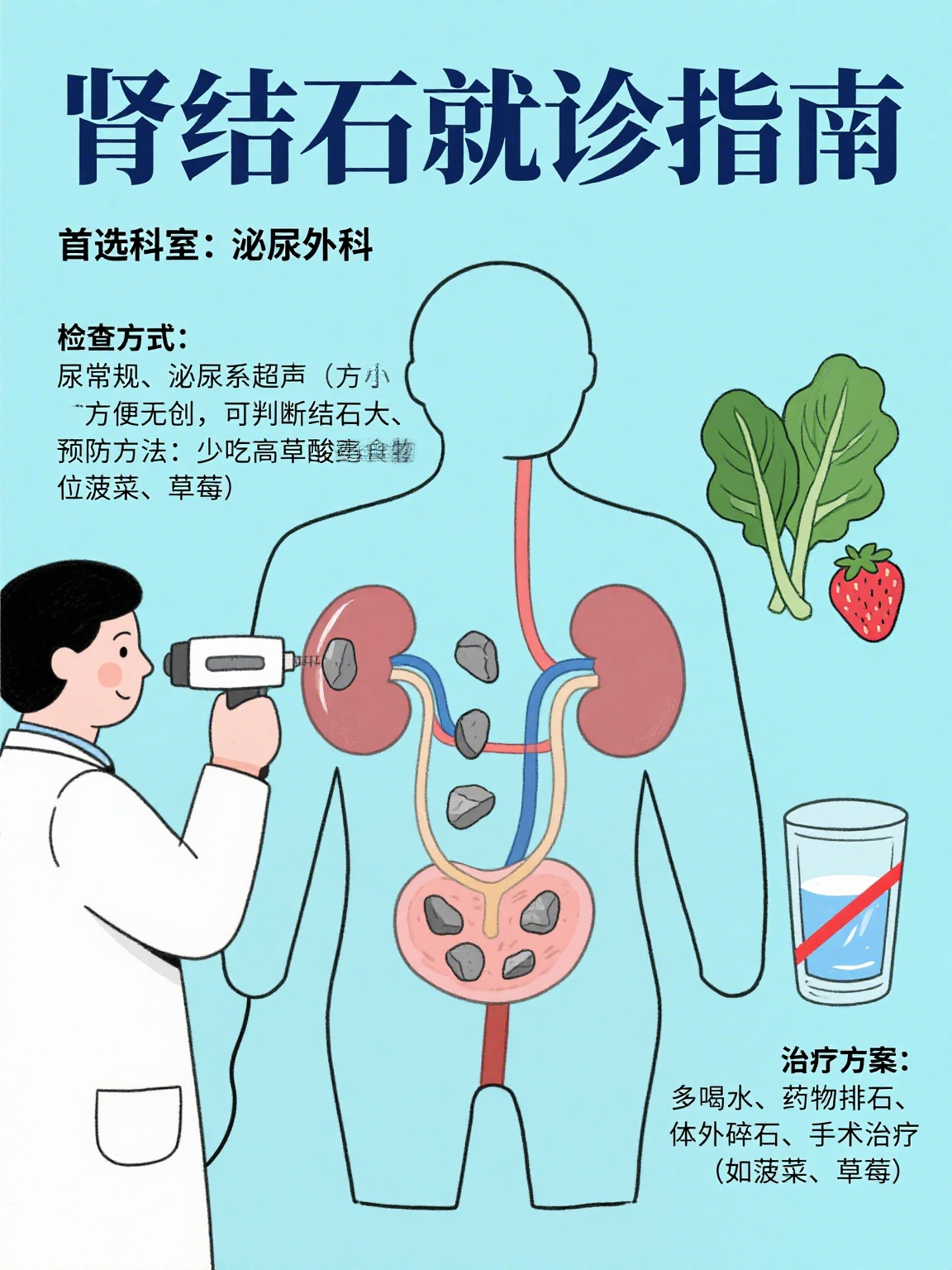 肾结石挂什么科 肾结石是常见的泌尿系统疾病,就诊时首选泌尿外科哦