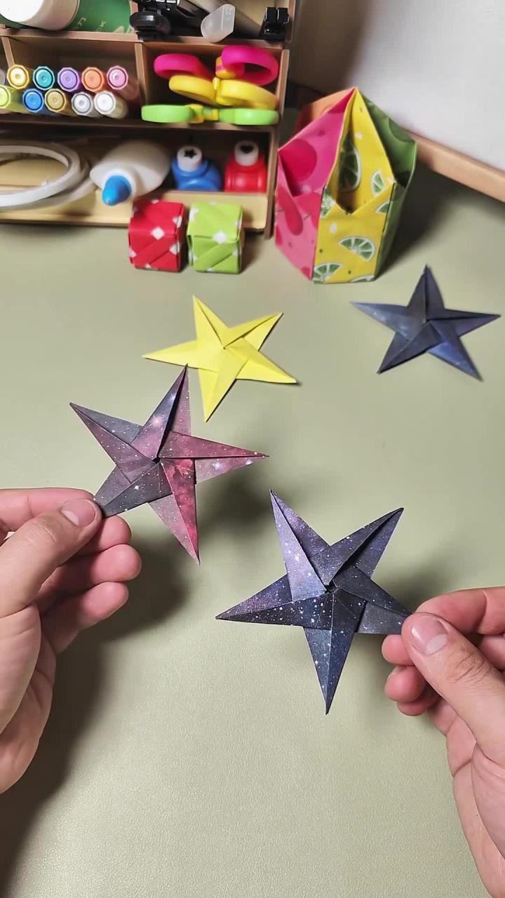 五角星折纸教程,这次一定能学会了吧!
