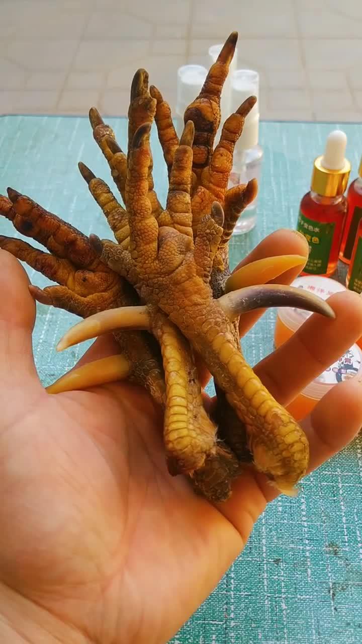 鸡蹬子文玩鸡爪骨鸡蹬子保养油