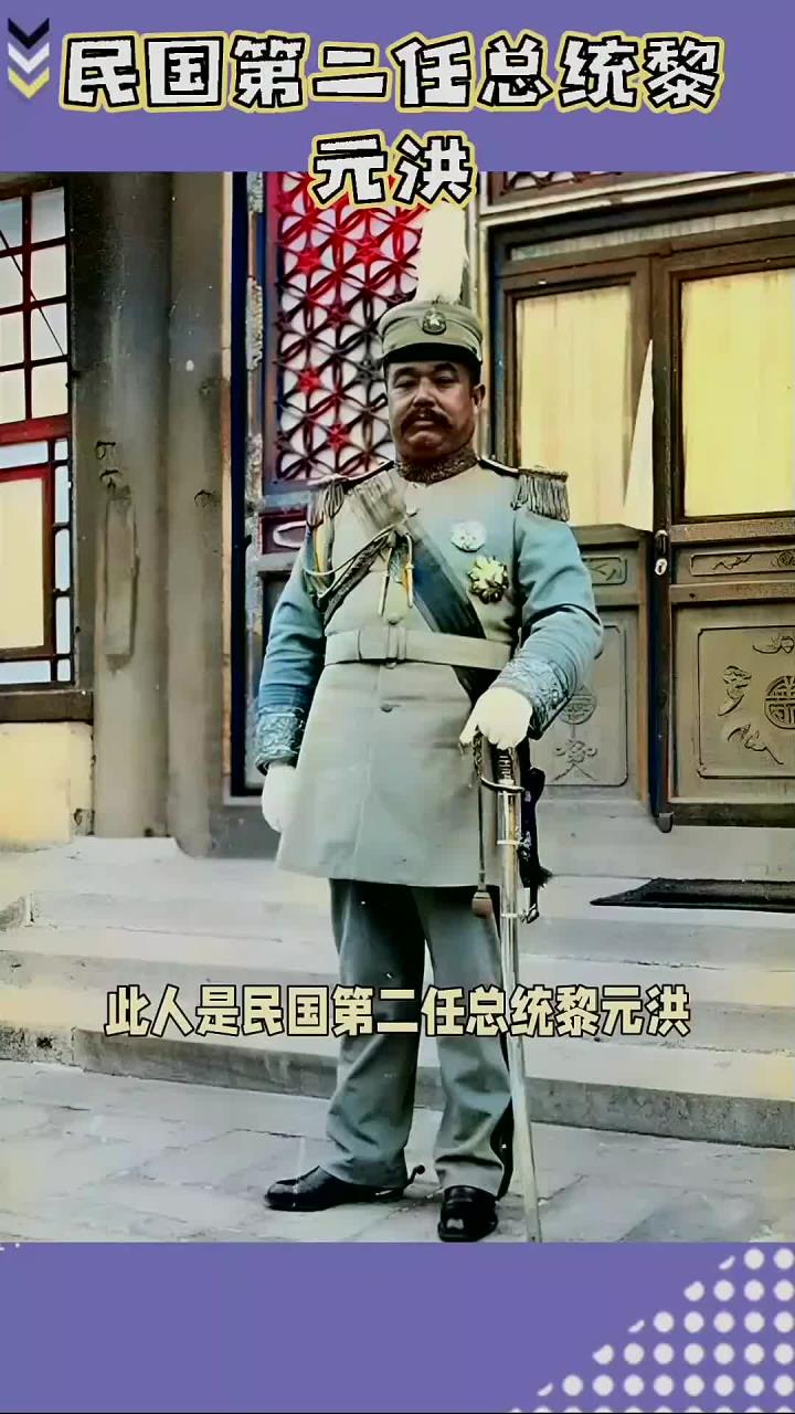 民国第二任总统黎元洪的憨厚形象与肥胖外貌探讨