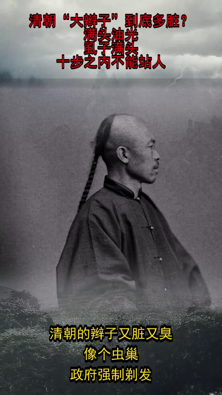 清朝"大辫子"的卫生状况揭秘:油腻虱子让人无法靠近的真实情况