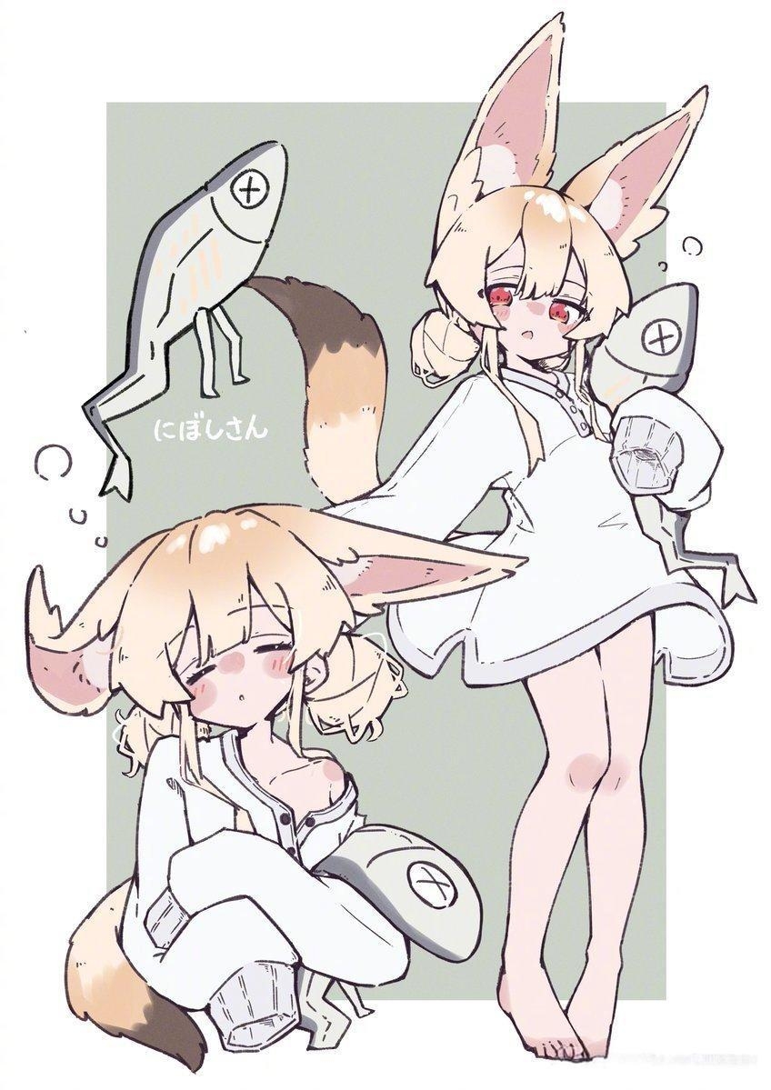 画师m_teru116可可爱爱的兽耳少女