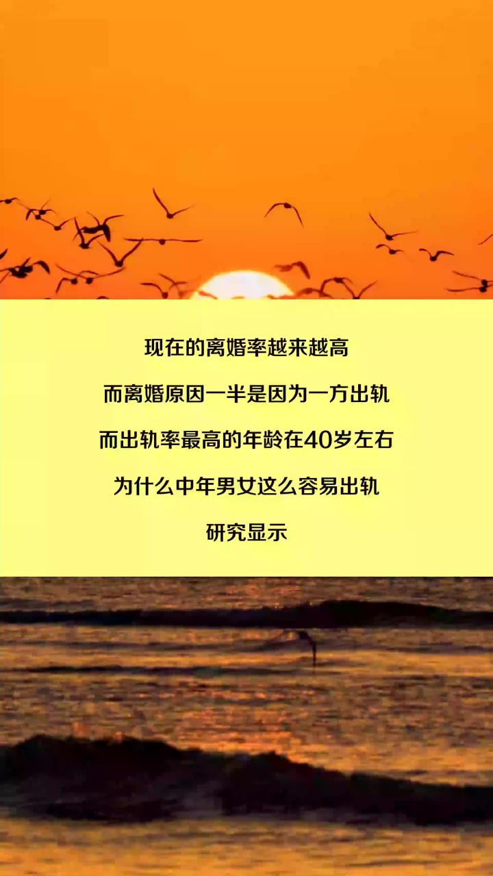 关于为什么40岁的女人容易出轨的信息