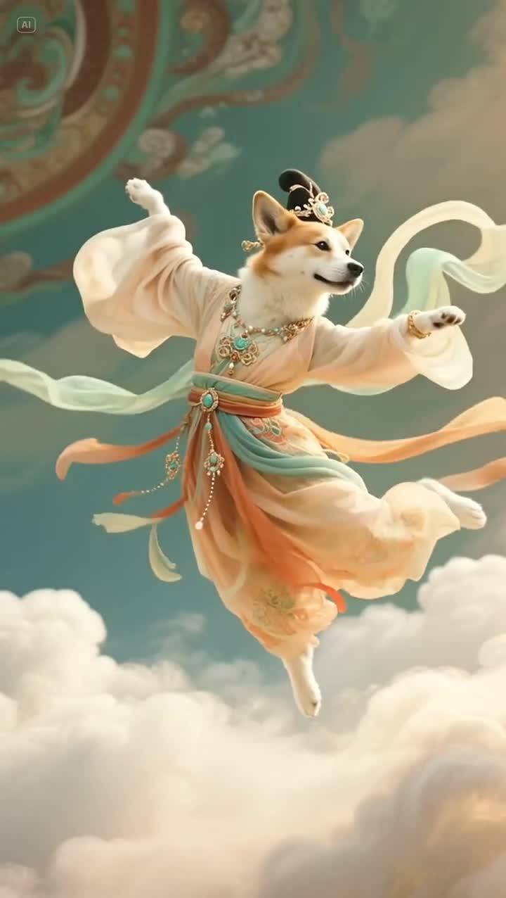 看狗狗敦煌飞天