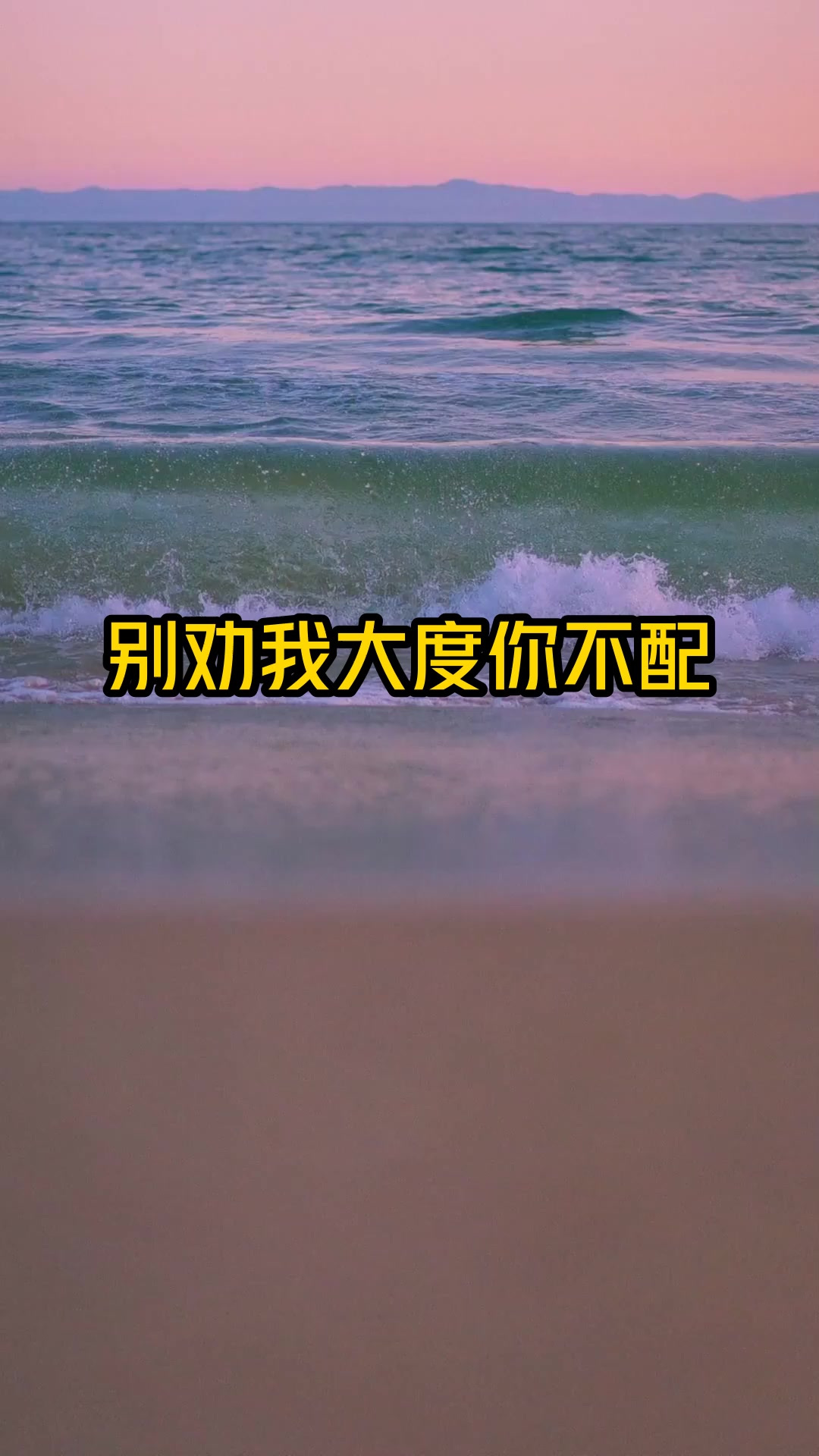 别劝我大度你不配