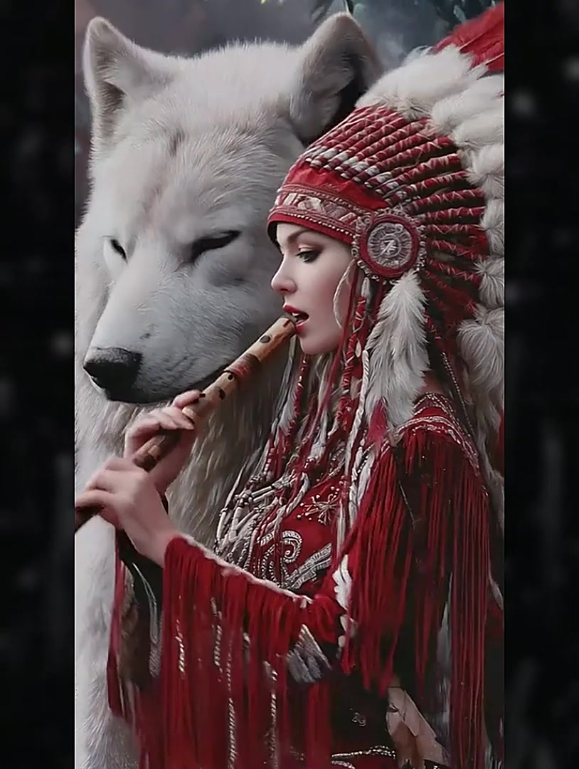 原始野性,与自然共生的印第安美女