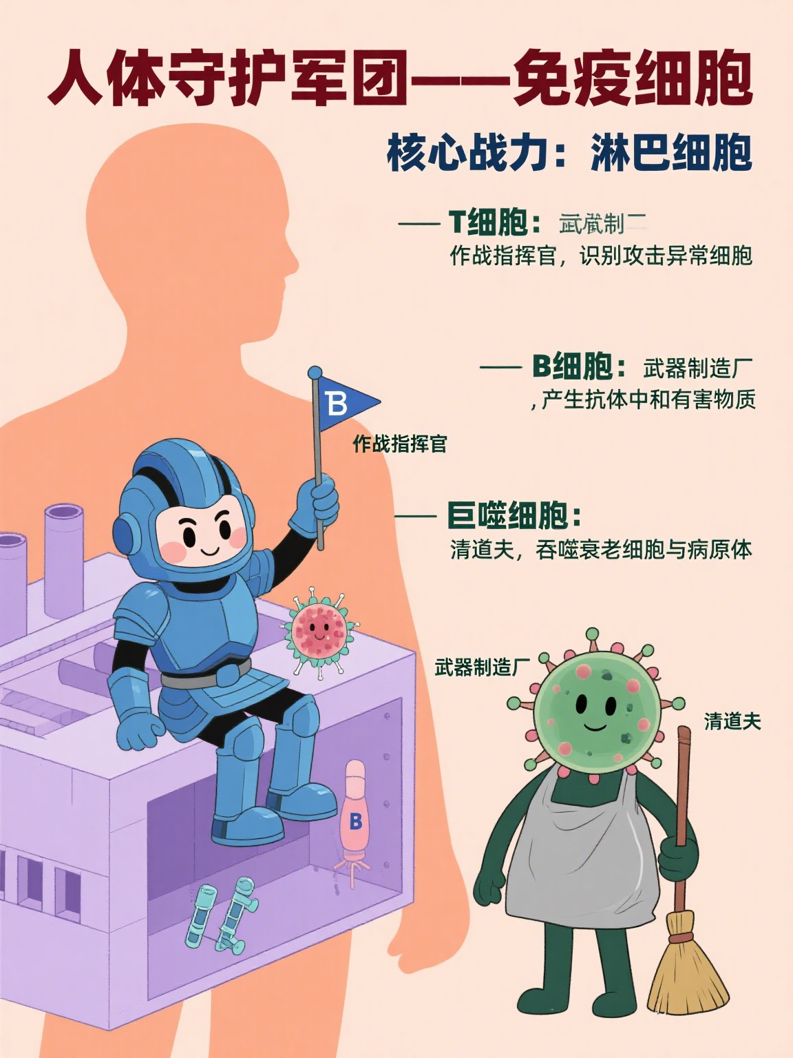 网上说免疫力有「体液免疫」和「细胞免疫」，你们说的T细胞属于哪种？