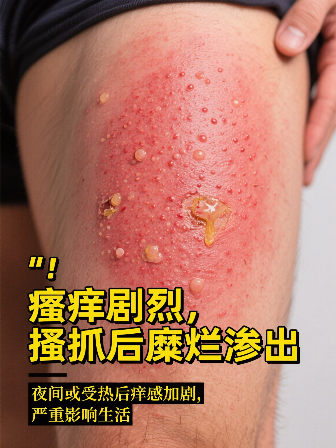 湿疹是一种常见的皮肤炎症,男性也容易受到它的