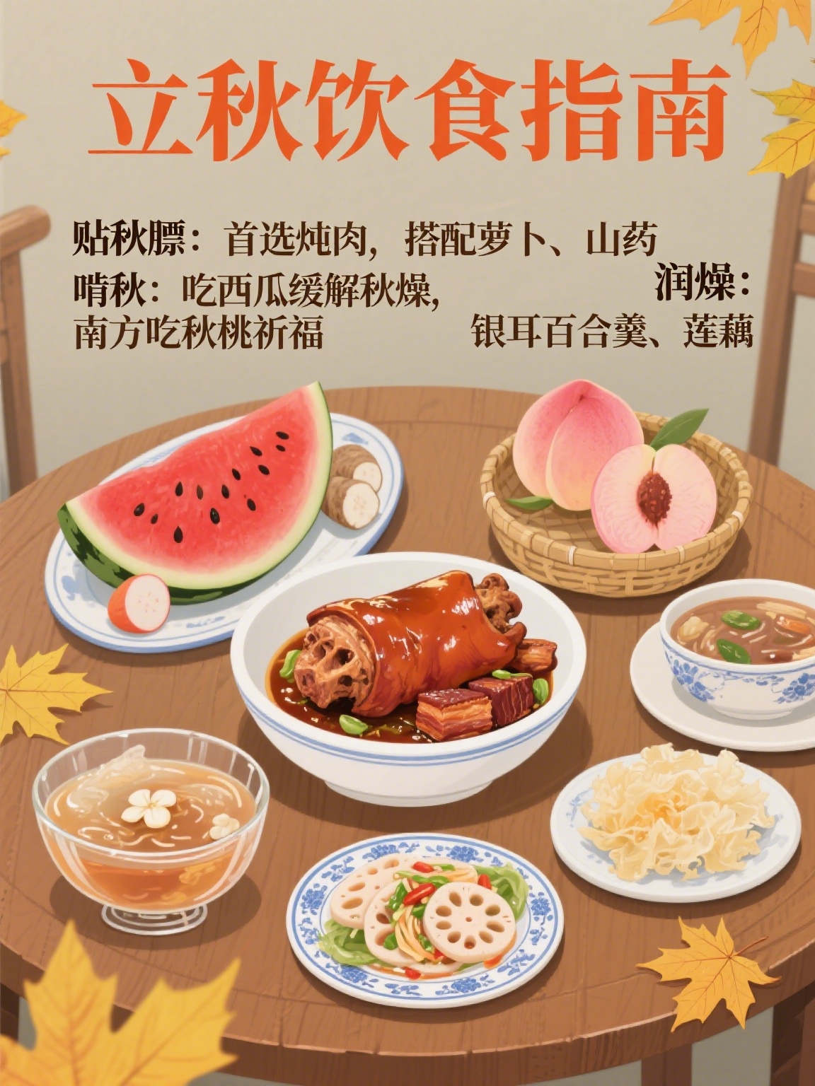 立秋要吃什么食物 立秋时节,民间素有"贴秋膘""啃秋"等习俗,搭配应季