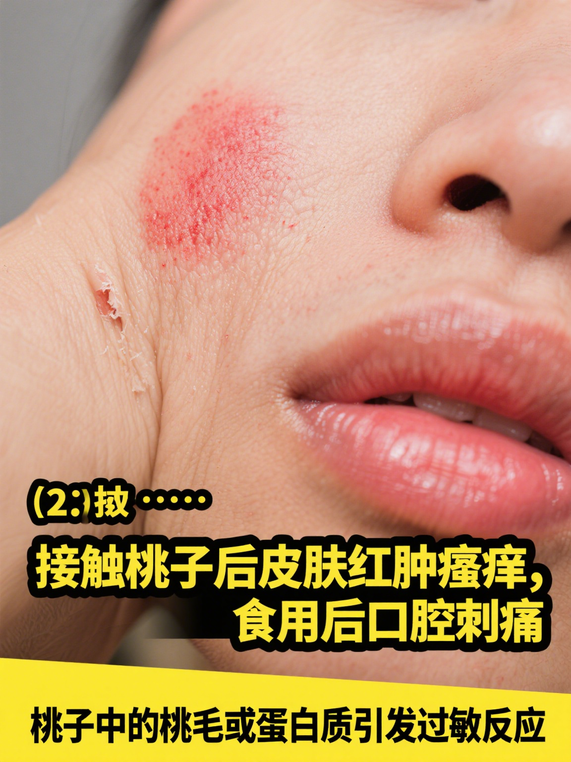 吃桃子过敏是怎么回事 吃桃子过敏是生活中常见的食物过敏现象