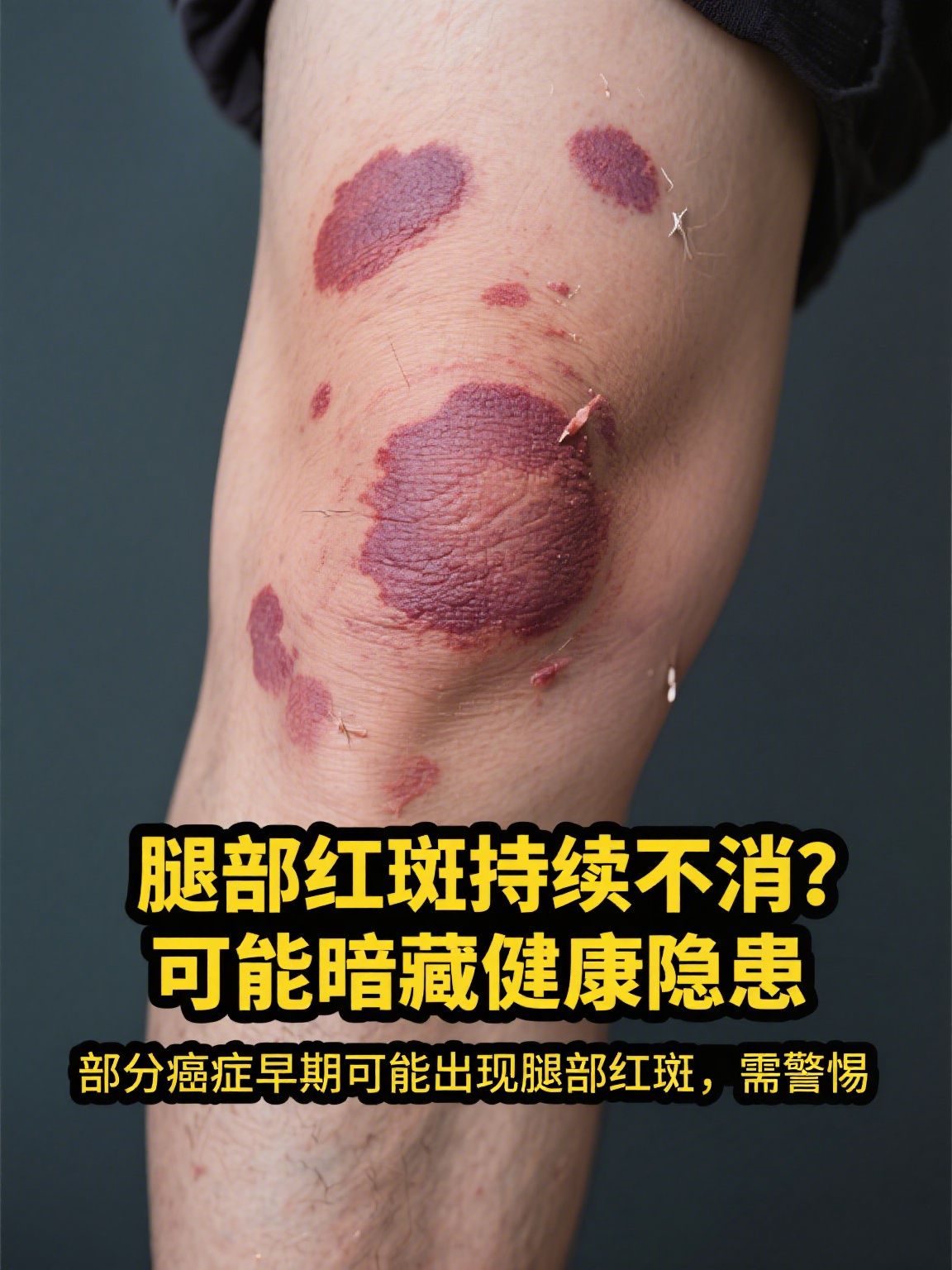 癌症早期腿部红斑图 癌症早期腿部红斑图是帮助人们直观了解相关症状