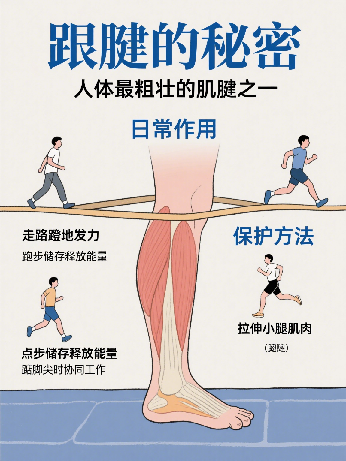 脚后跟往上一点的部位,在解剖学上被称为跟腱