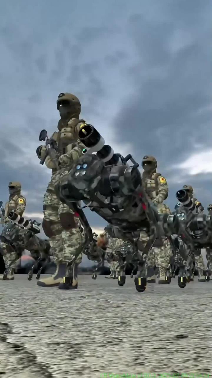 辅助步兵作战的创新军事机器人