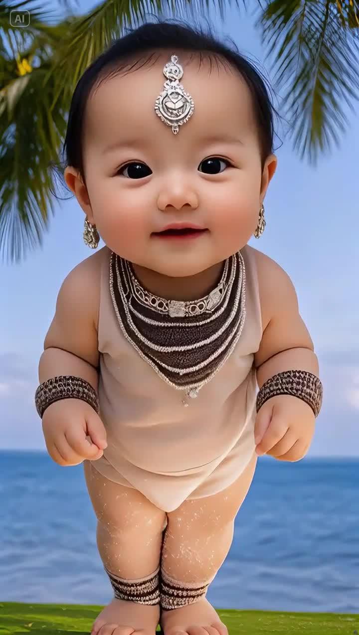 萌宝宝大眼萌娃萌到爆炸了祝福语小福娃