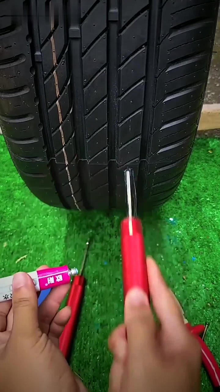 网上宣传的胶条补胎到底是否真实可靠?现场马上测试!