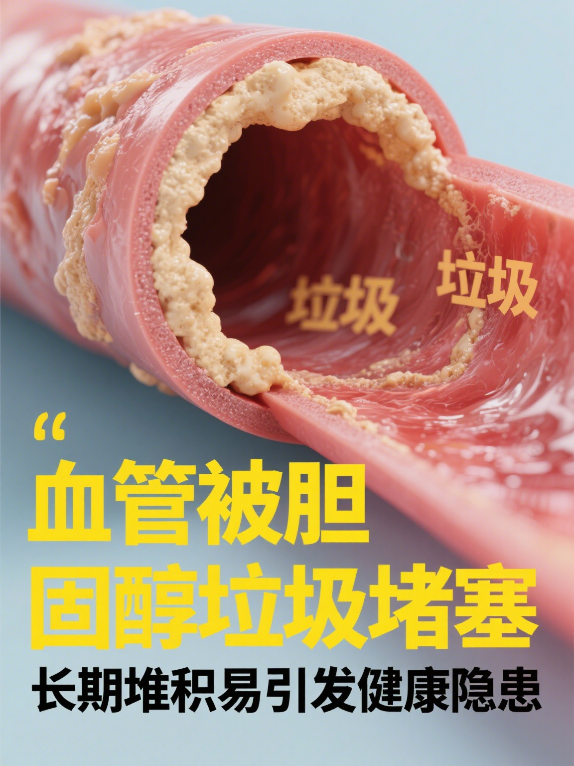 总胆固醇偏高可不是小问题哦,它就像血管里悄悄堆积的"垃圾",长期
