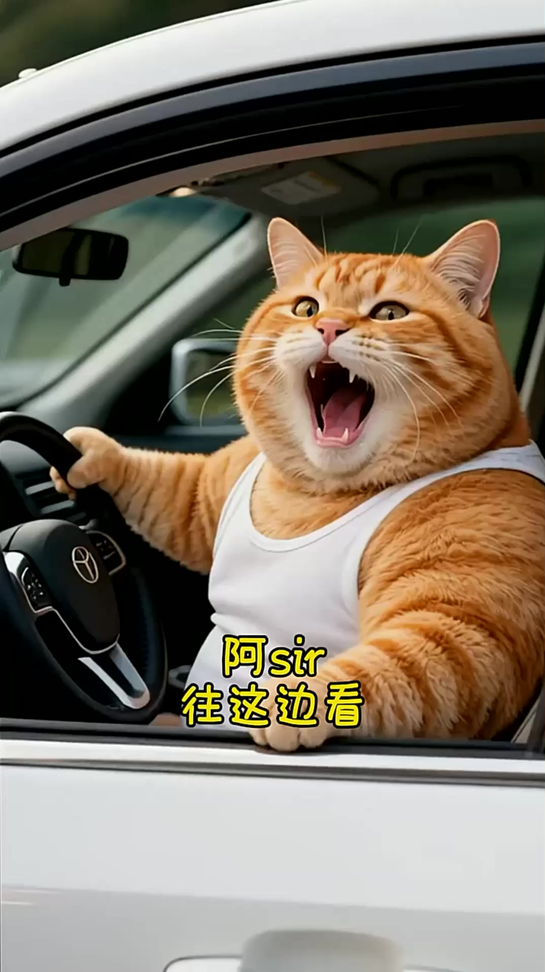 橘猫开车