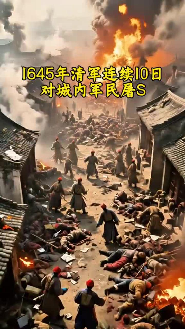 清军入关南下制造扬州十日惨案!