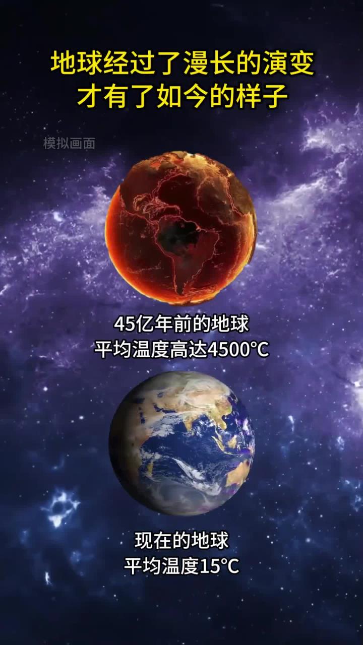 地球经过了漫长的演变才有了如今的样子