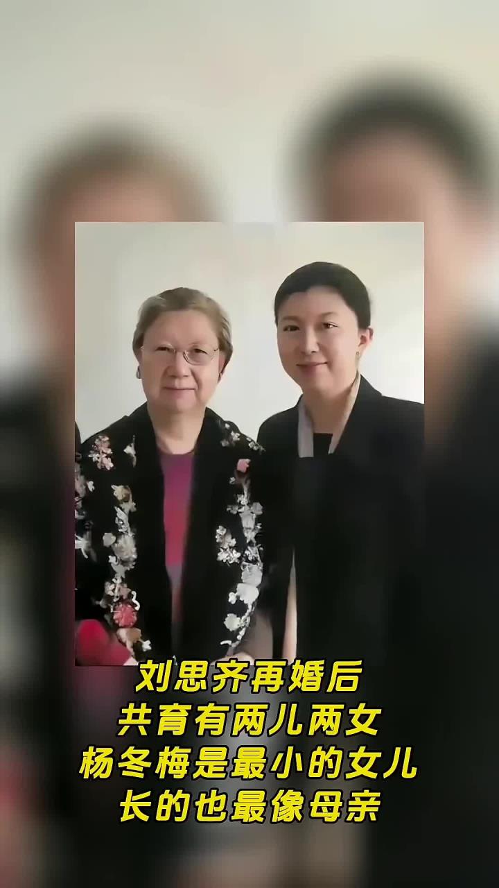 再婚后的刘思齐,育有两儿两女.小女儿杨冬梅继承了母亲的美貌!