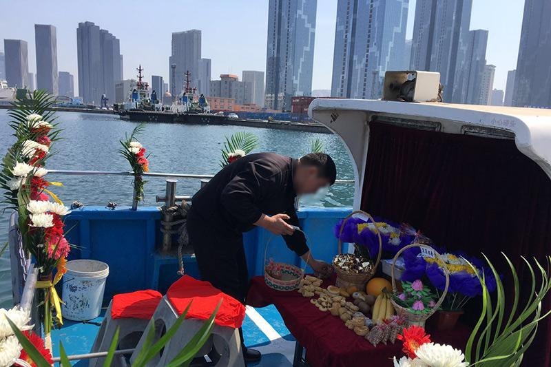 天津塘沽骨灰撒海服务