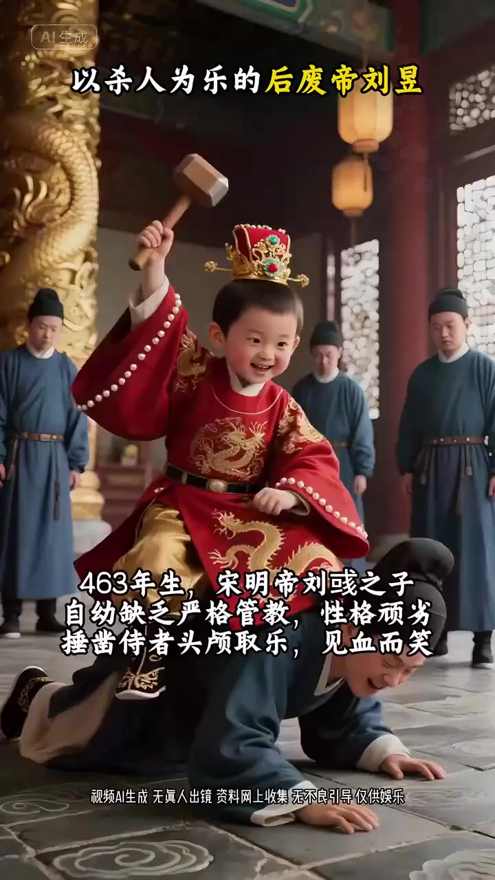 暴虐的后废帝刘昱