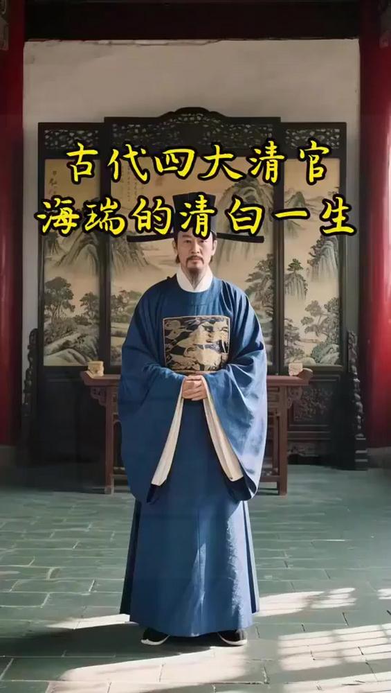 古代清官典范海瑞，一生坚守清廉，清白事迹流芳千古_1,历史,中国古代史,好看视频