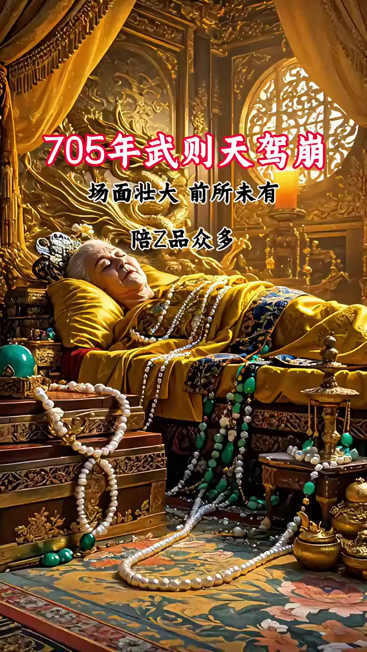 公元705年一代女皇武则天驾崩!