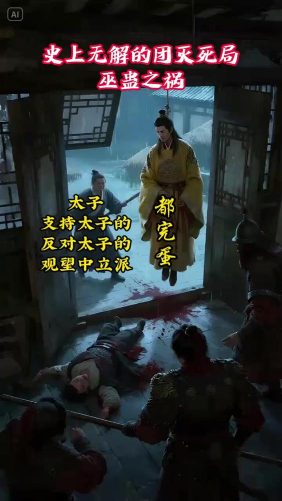 巫蛊之祸，支持太子的、反对太子的、观望中立派，统统完蛋~,历史,中国古代史,好看视频