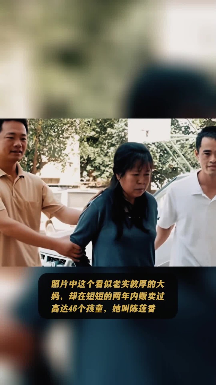 看似老实敦厚的大妈,却在短短的两年内贩卖过高达46个孩童,她叫陈莲香