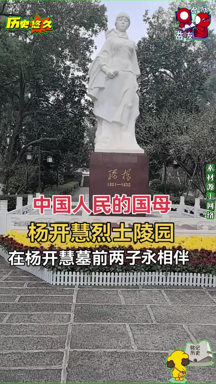 在杨开慧墓前两子永相伴