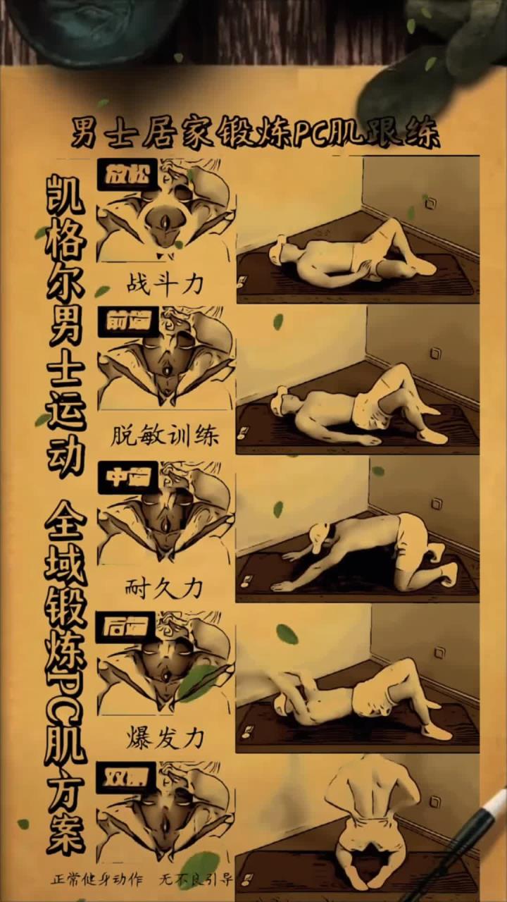 男士居家必练的凯格尔运动,谁练谁知道