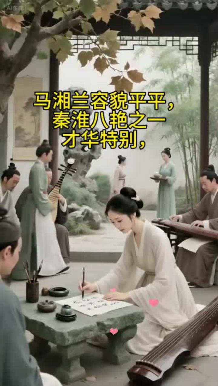 马湘兰容貌平平秦淮八艳之一