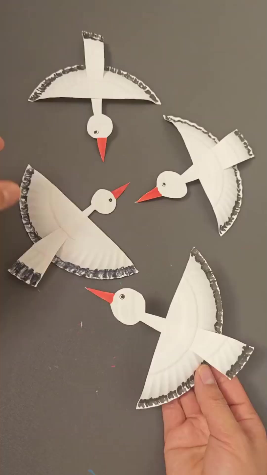 创作灵感 蛋糕盘做个可爱的大雁 超级简单易学有趣的折纸手工