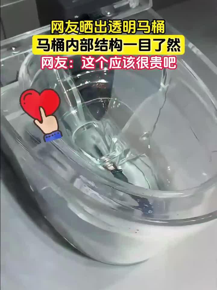 网友晒出透明马桶,马桶内部结构一目了然