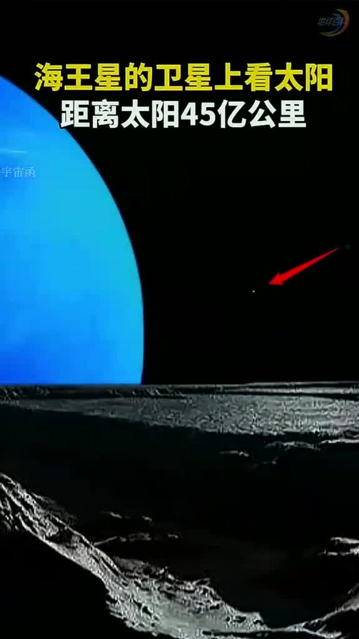 海王星的卫星上看太阳