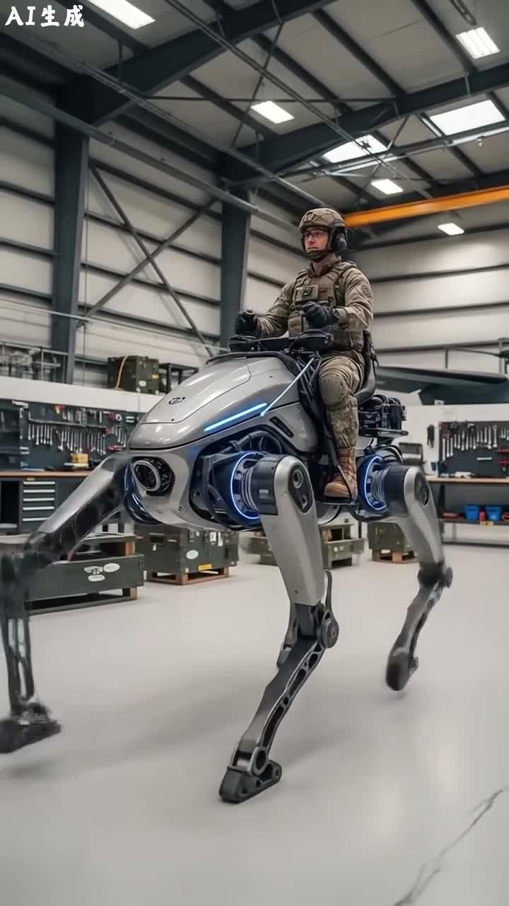 美军士兵参与先锋4号先进军事机器人实战化训练视频