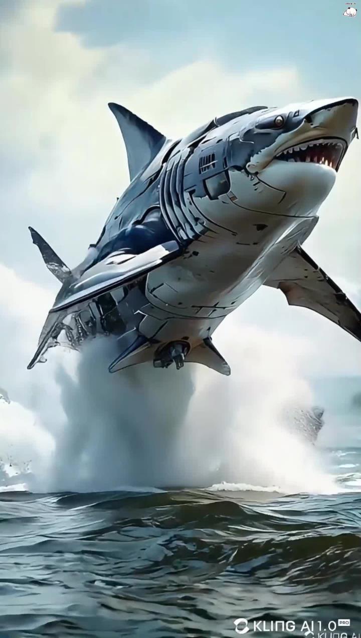 机器鲨鱼变形!设想打造海空两栖战斗艇.264