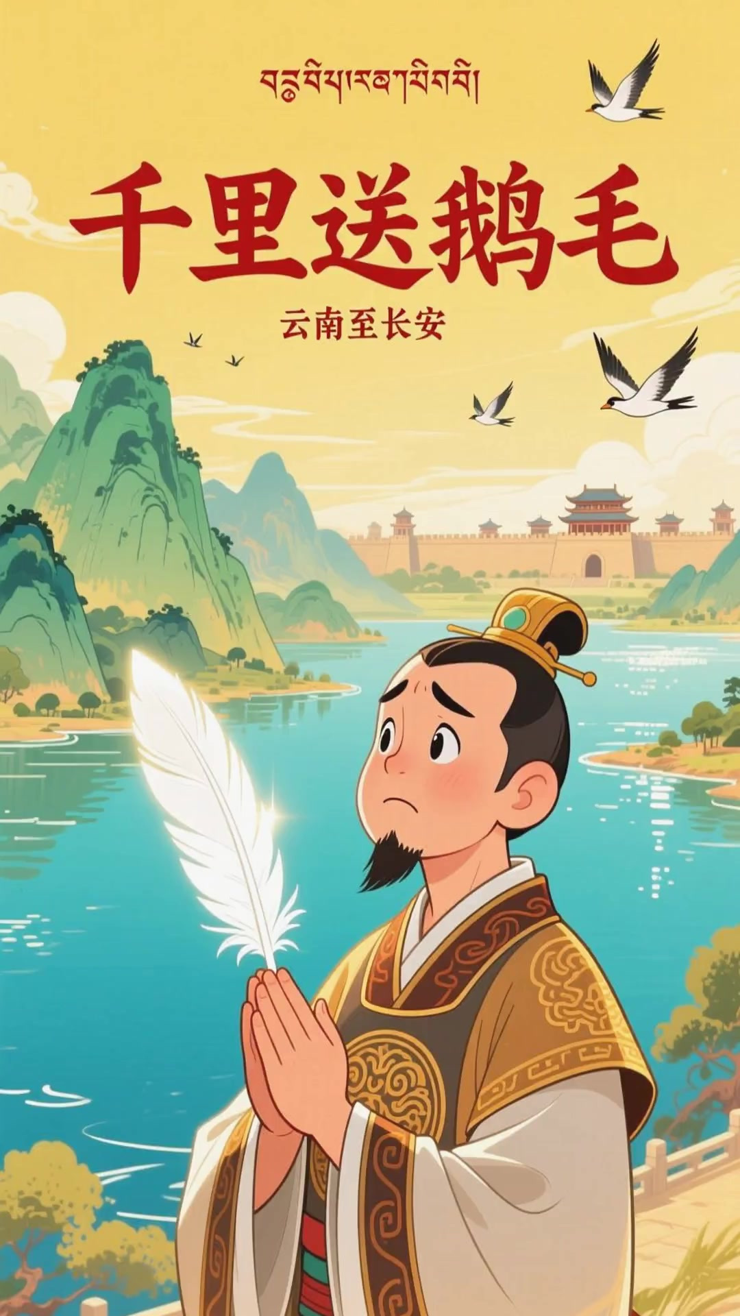 成语故事:《千里送鹅毛》