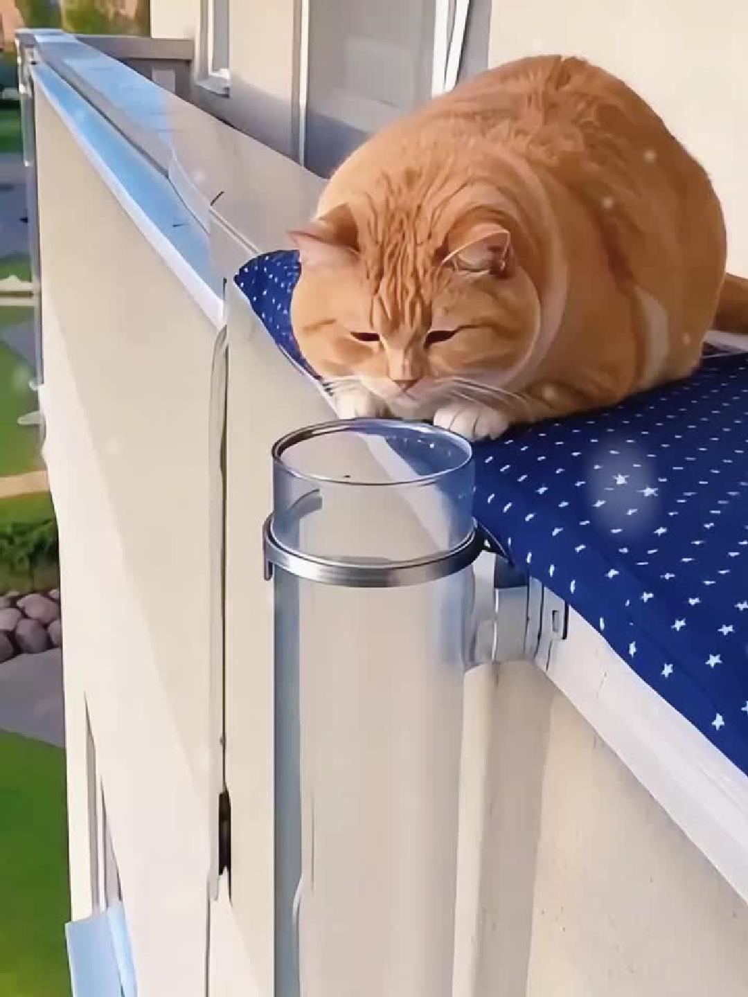 这只猫太丝滑了网友直呼像液态