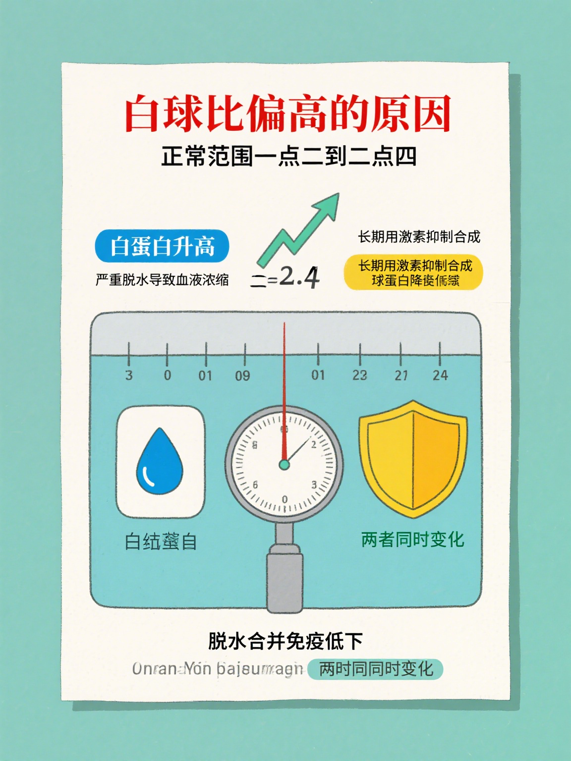 白球比值偏高是什么原因