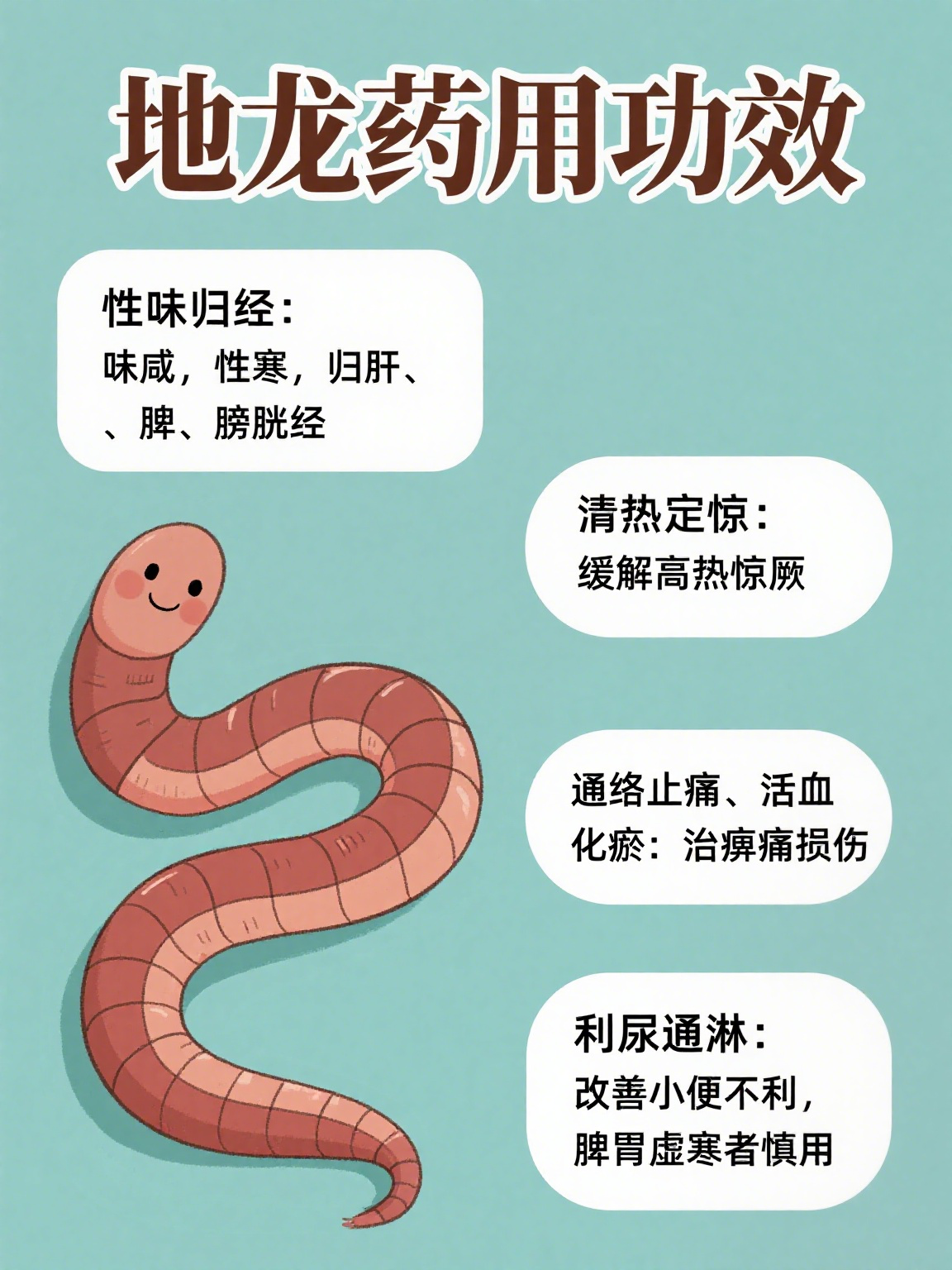 地龙的药用功效与主治是什么 地龙,也就是我们常见的蚯蚓,在中药里