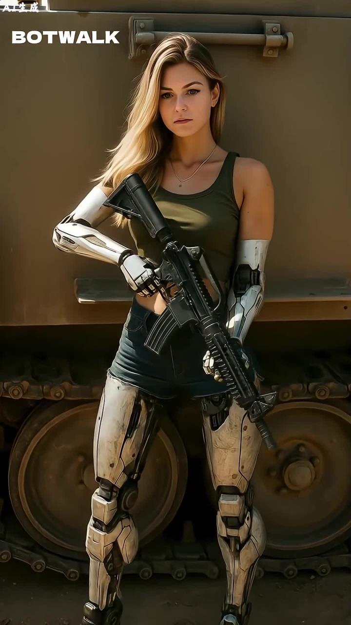 ai 仿人机器人士兵震撼登场,战斗场面一触即发!