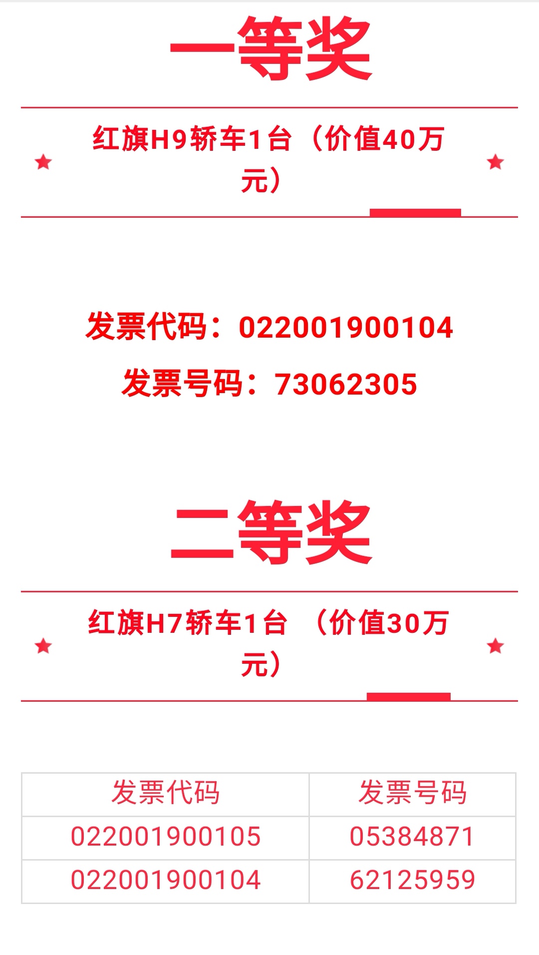 又一波红旗轿车大奖来了!赶紧看这回有没有你!