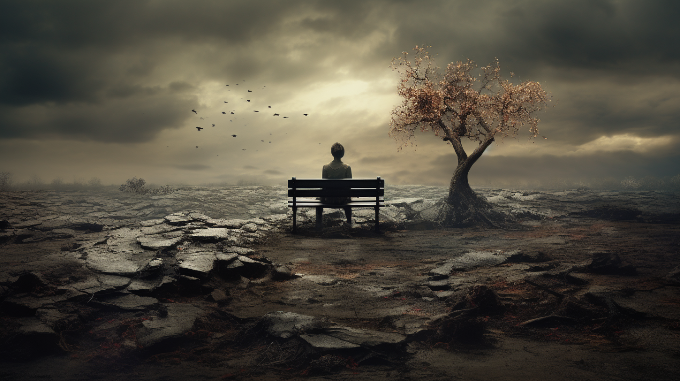 孤独,一个自我对话的过程 孤独,像一片无垠的海洋,时而宁静,时而汹涌