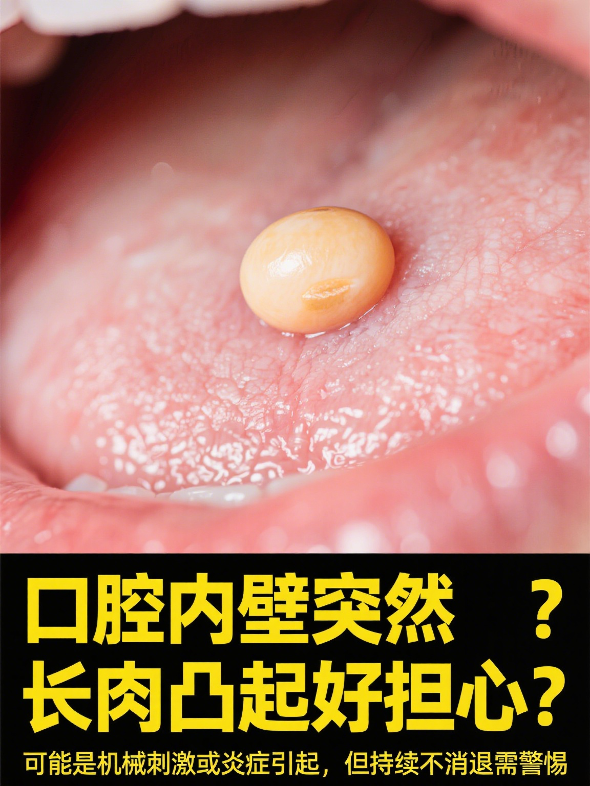 口腔内壁长了个肉凸起
