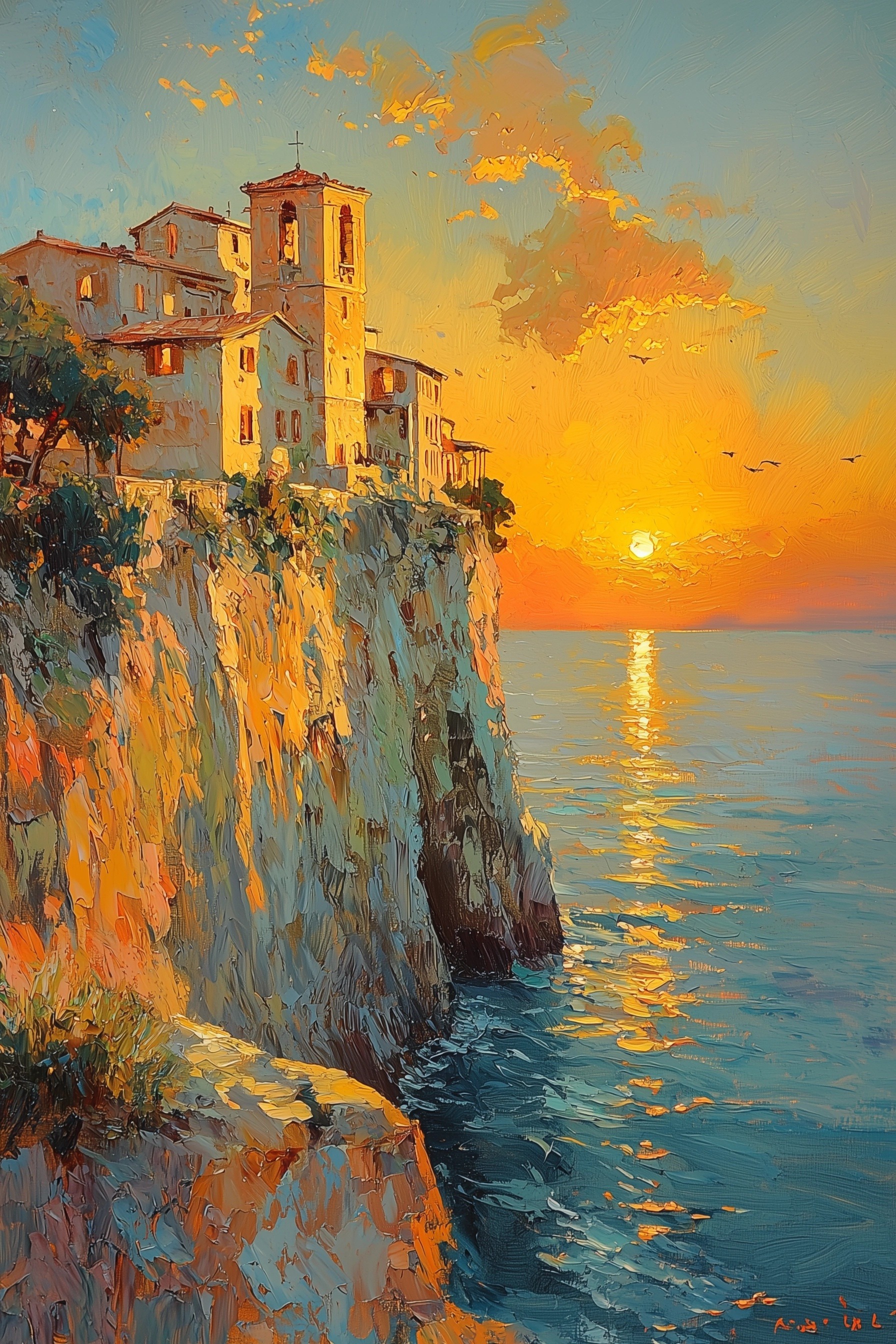 油画定制风景欧式客厅挂画